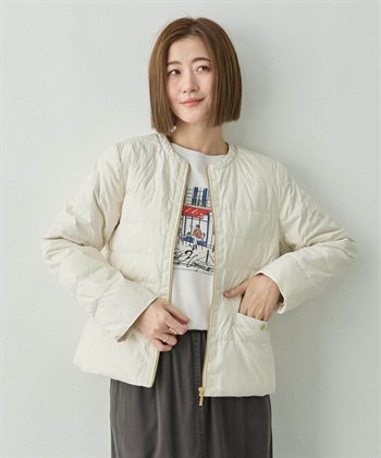 ショートダウンコート(アイボリー-9号)