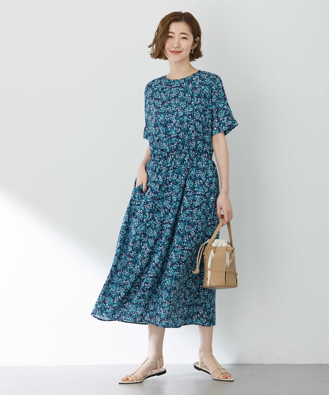 Petit Honfleur アパッシュプリントワンピース_main