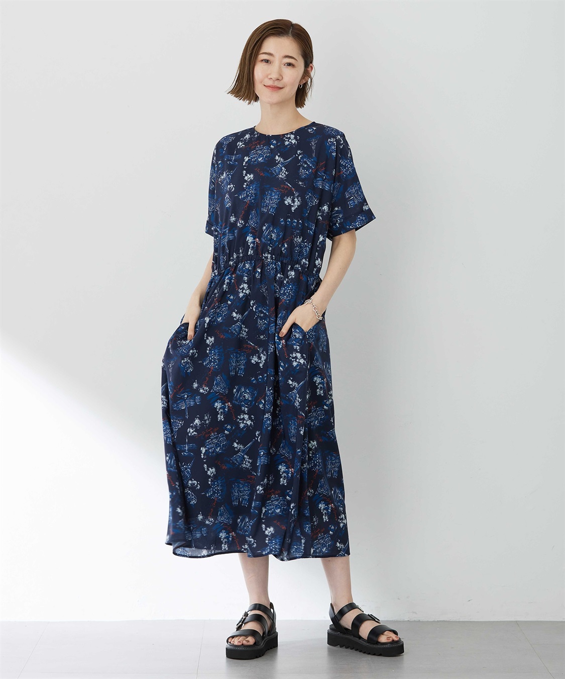 Petit Honfleur アパッシュプリントワンピース_variation_2