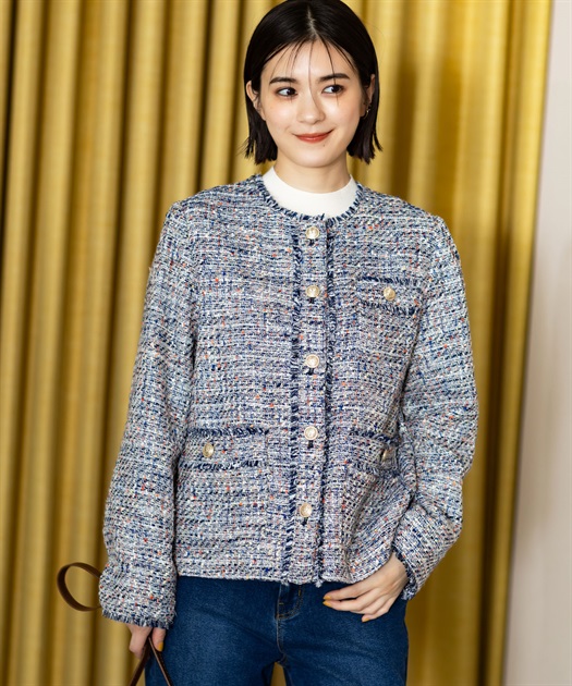 ツイードジャケット Petit Honfleur｜クロスプラス公式通販サイト