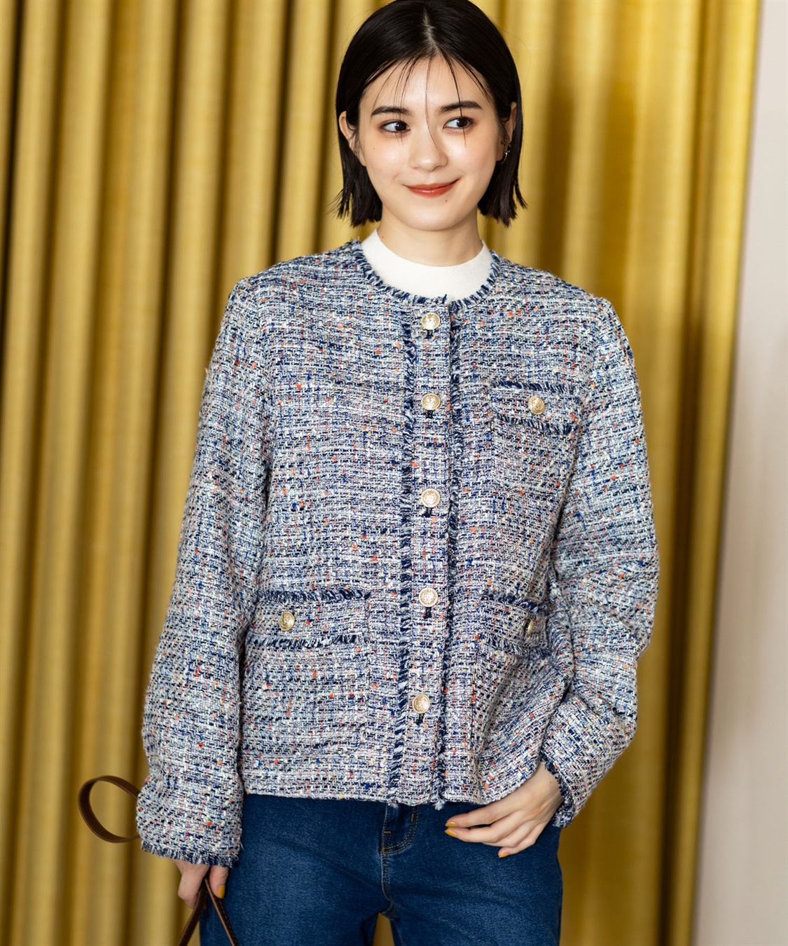 ツイードジャケット Petit Honfleur｜クロスプラス公式通販サイト