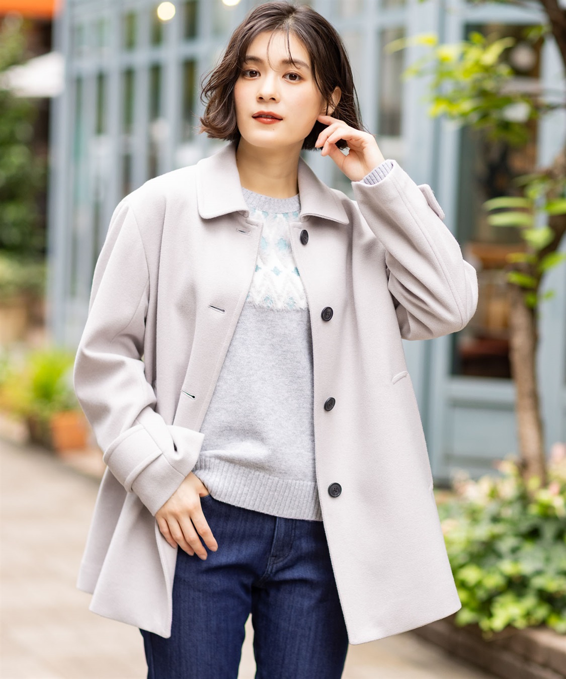 Petit Honfleur ステンカラーコート_main