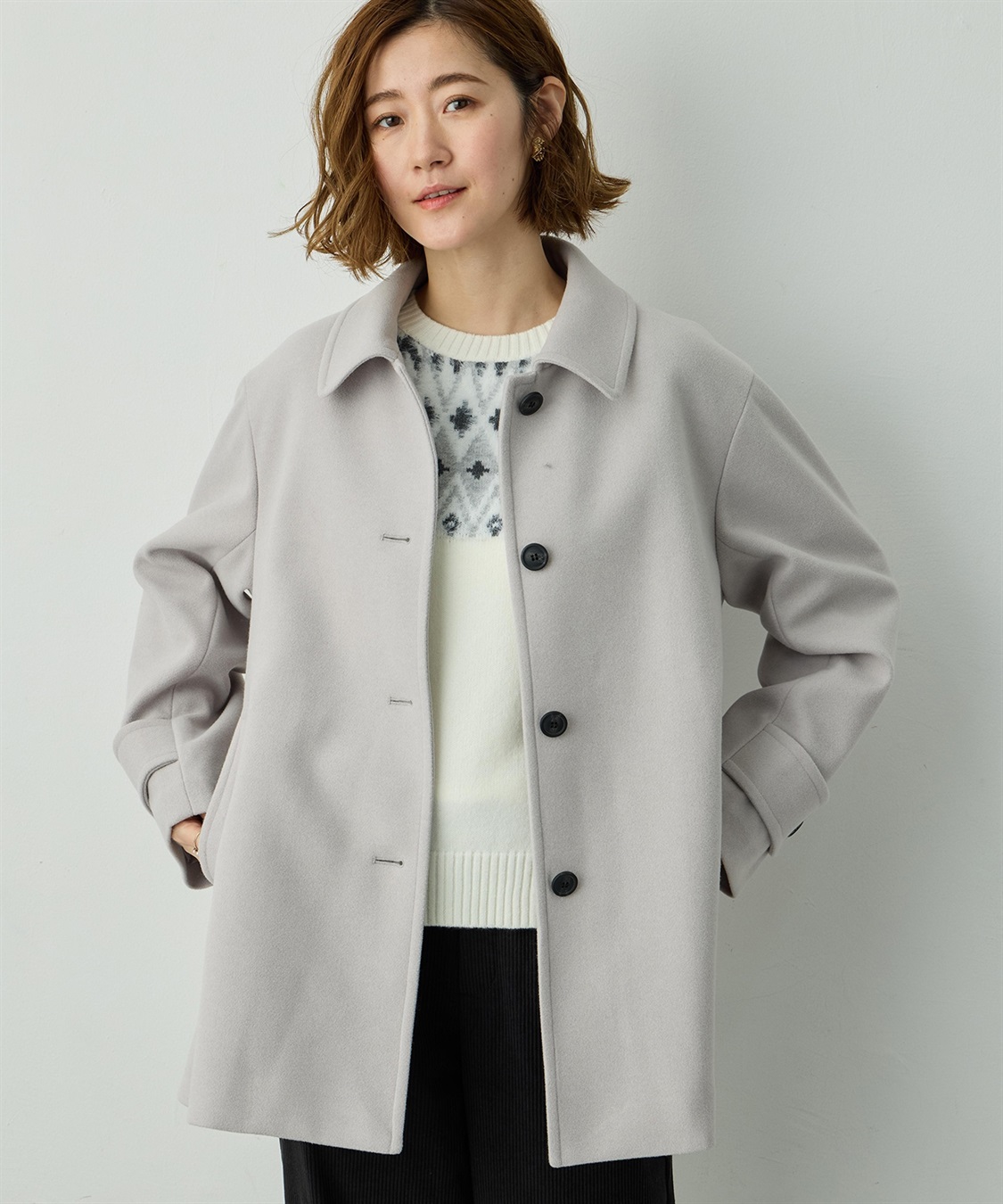Petit Honfleur ステンカラーコート_variation_1