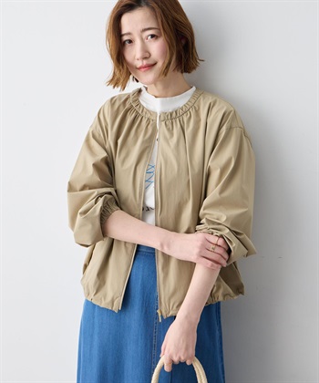 Petit Honfleur ギャザーショートブルゾン_variationthumb_1