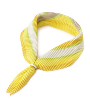 【プリーツプリーズ】スカーフ　イエロー プリーツスカーフ Petit Honfleur｜クロスプラス公式通販サイト