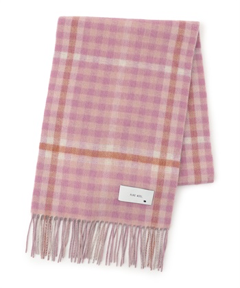 リバーシブルマフラー(ピンク-フリー)