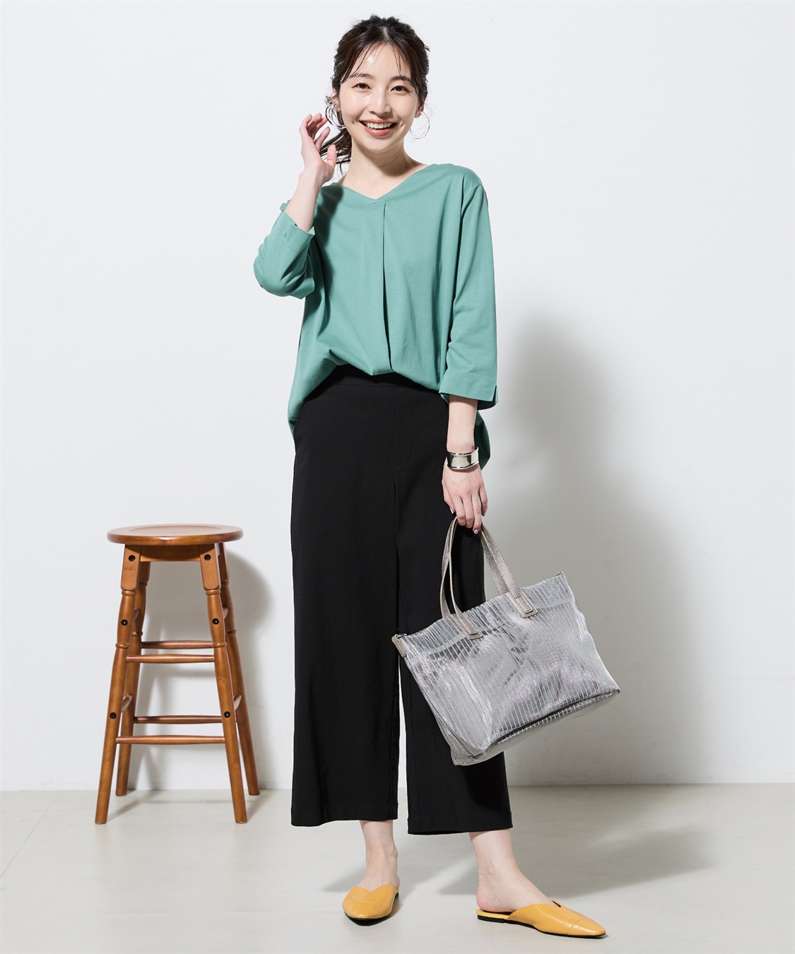 Petit Honfleur 巾着付メッシュシートバッグ_main