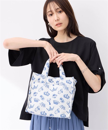 ロゴプリント２WAYバッグ(グレー-フリー)