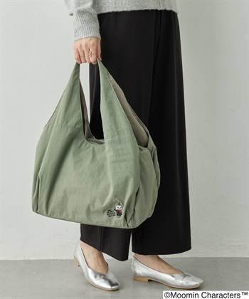 【ムーミン】ミイ刺しゅう(カーキ-フリー)