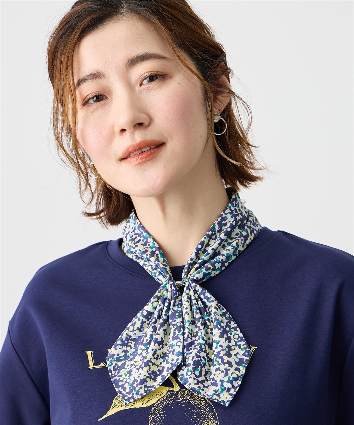 Petit Honfleur 【Liberty】リバティプリントワンタッチスカーフ【接触冷感】_variation_2