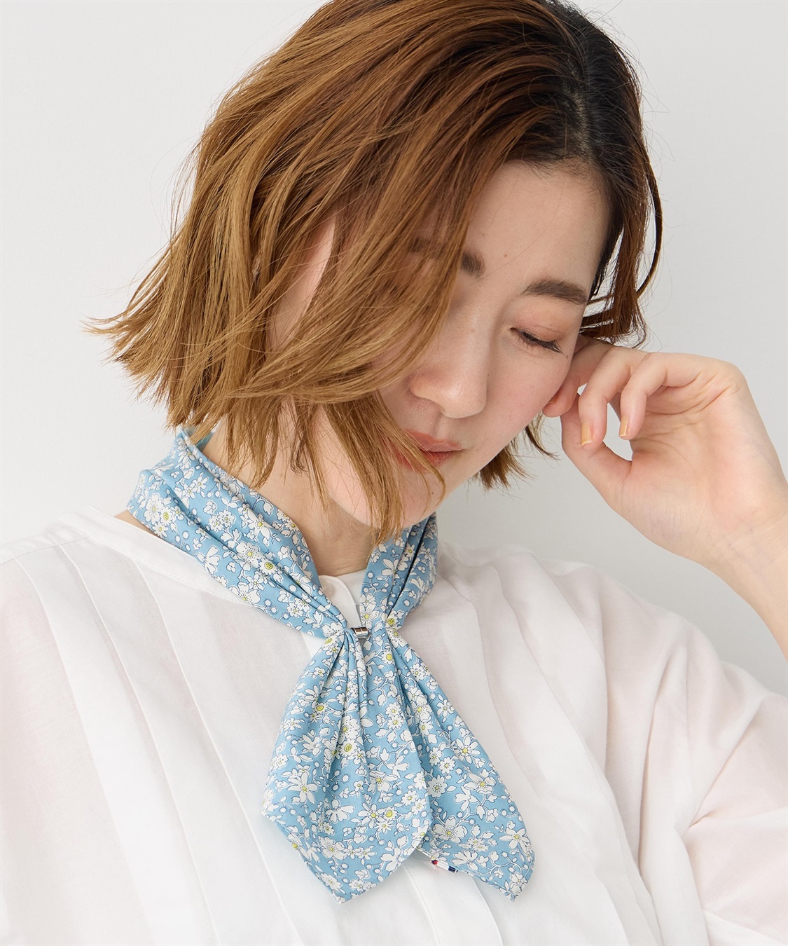 Petit Honfleur 【Liberty】リバティプリントワンタッチスカーフ【接触冷感】_variation_3