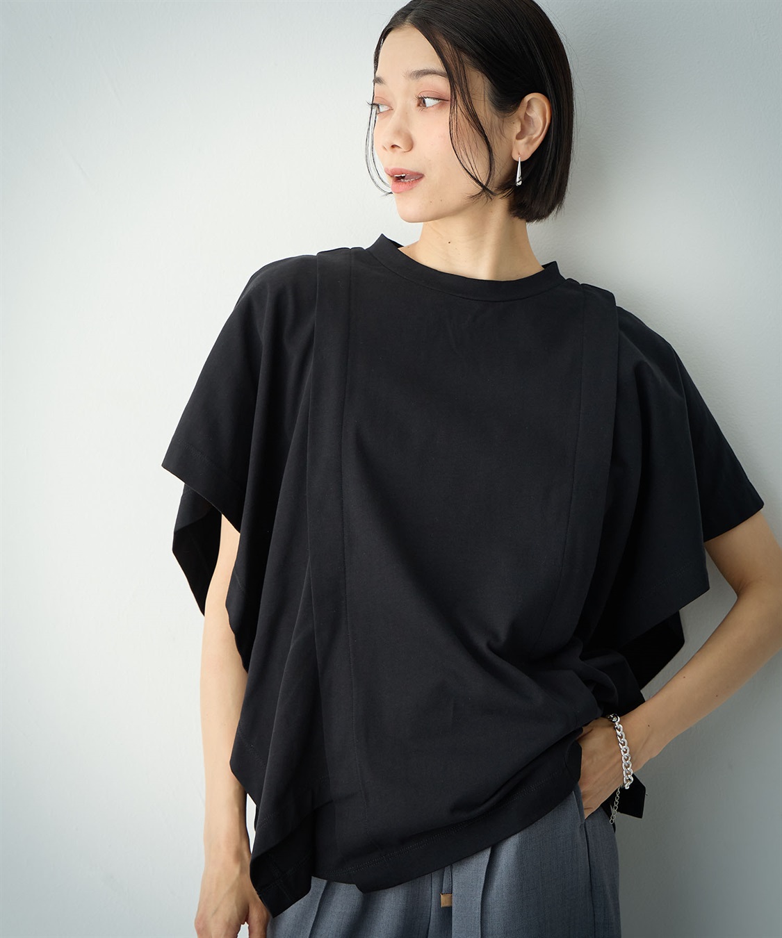 ONE‘S TRUE フレアスリーブプルオーバー_main