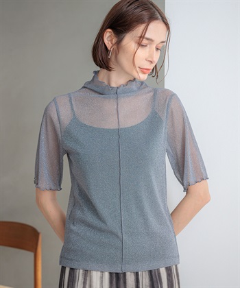 ONE‘S TRUE チュールハイネックプルオーバー_variationthumb_2