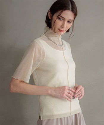 ONE‘S TRUE チュールハイネックプルオーバー_variationthumb_3