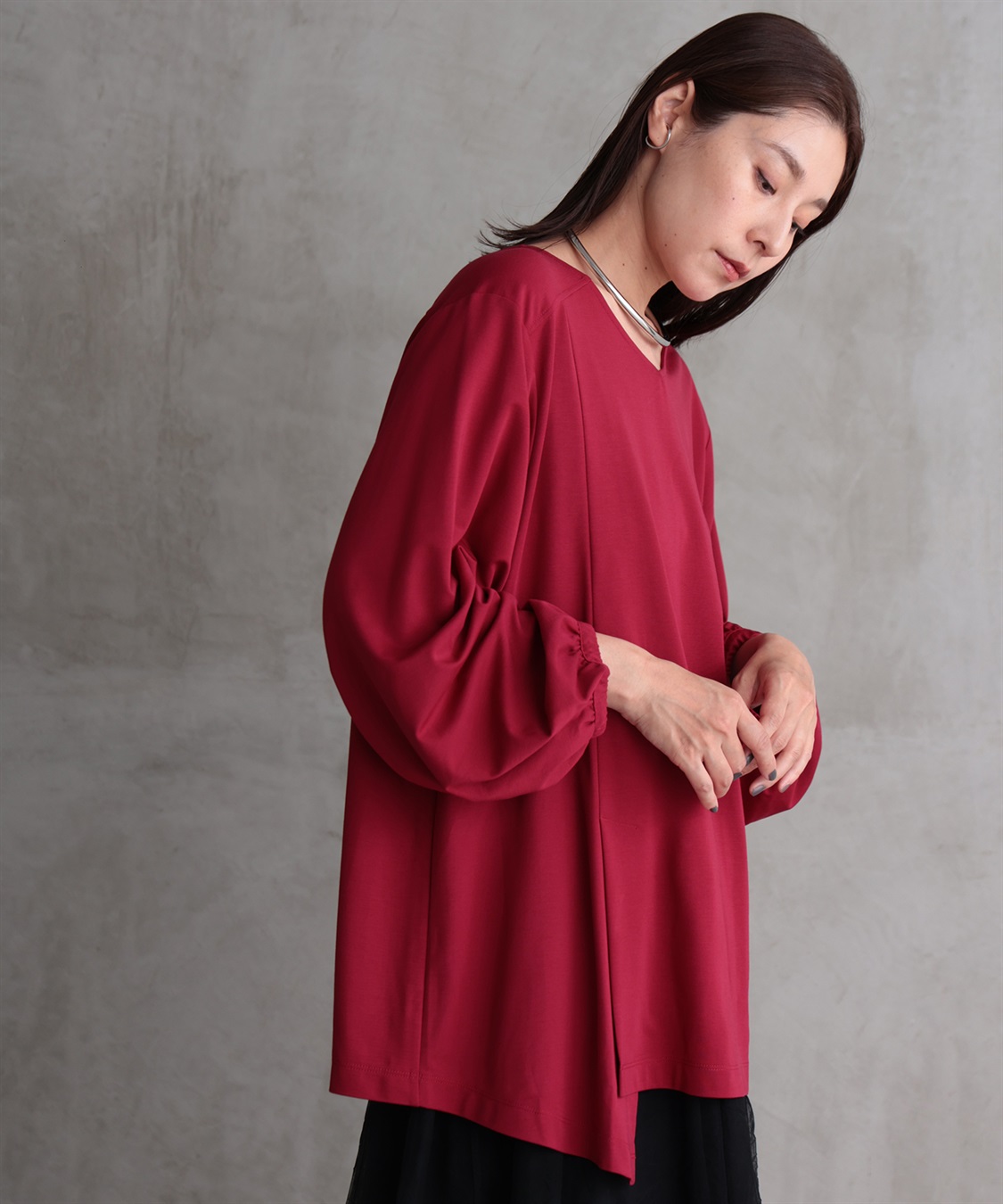 ONE‘S TRUE アシンメトリープルオーバー_variation_3