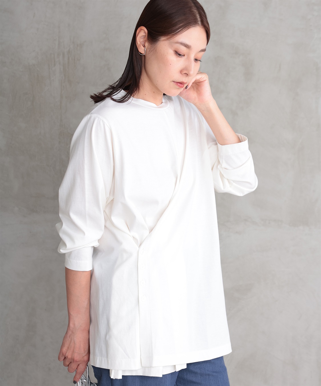 ONE‘S TRUE サイド釦プルオーバー_variation_1