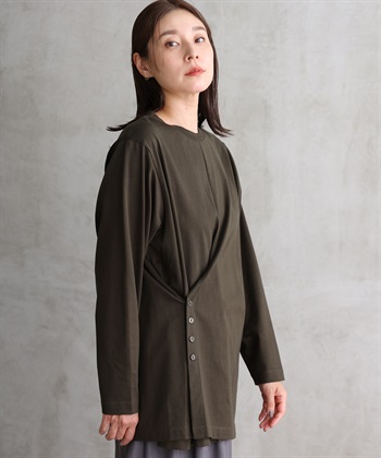 ONE‘S TRUE サイド釦プルオーバー_variationthumb_2