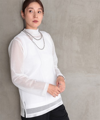 メッシュハイネックTシャツ ONE'S TRUE｜クロスプラス公式通販サイト