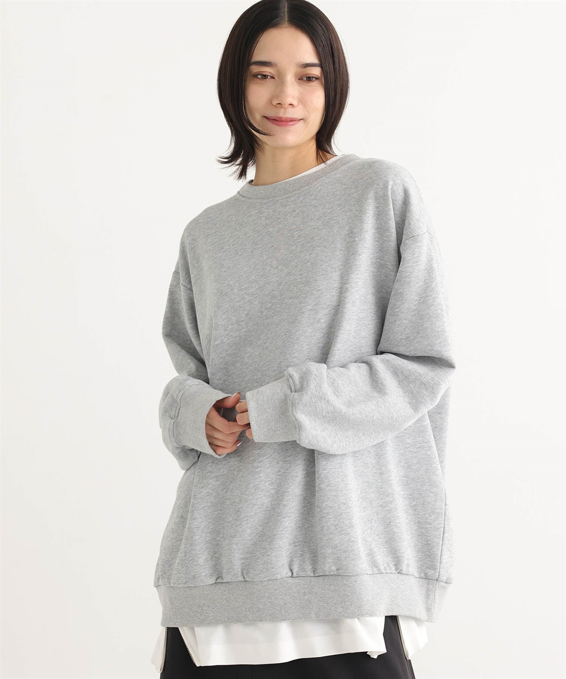 ONE‘S TRUE ビッグシルエット裏毛プルオーバー_variation_1