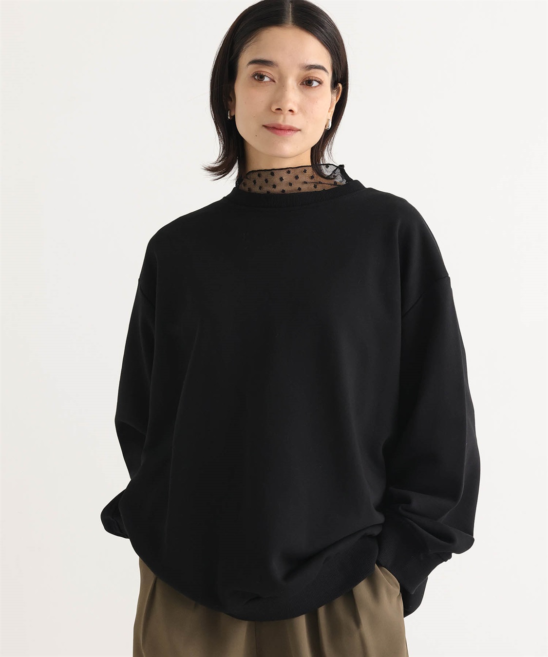 ONE‘S TRUE ビッグシルエット裏毛プルオーバー_variation_2