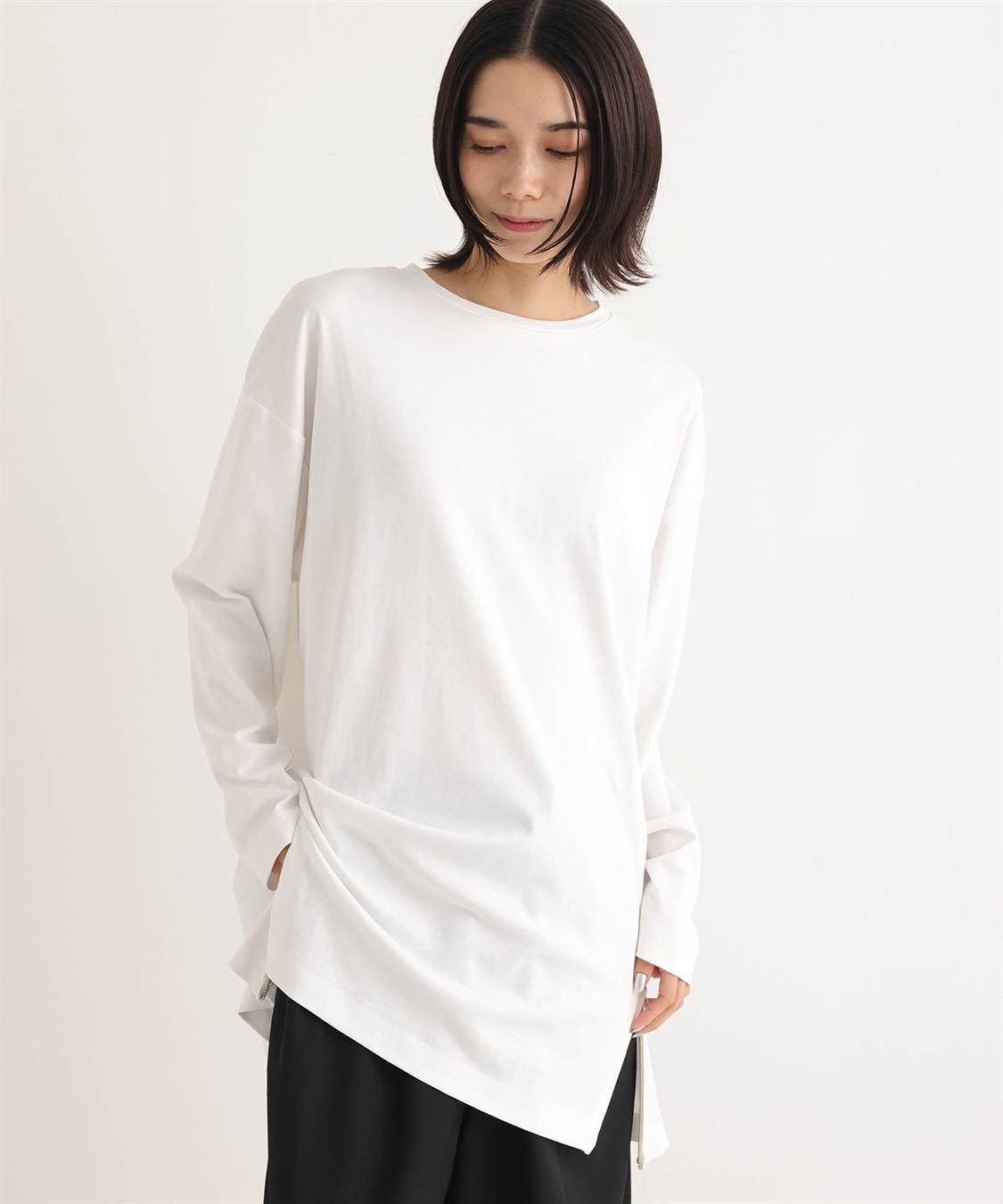 ONE‘S TRUE ZIPヘムプルオーバー_variation_2