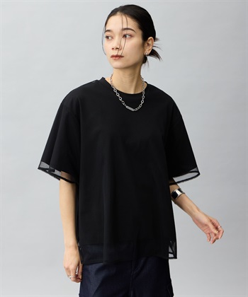 ONE‘S TRUE チュール切り替えTシャツ_variationthumb_1