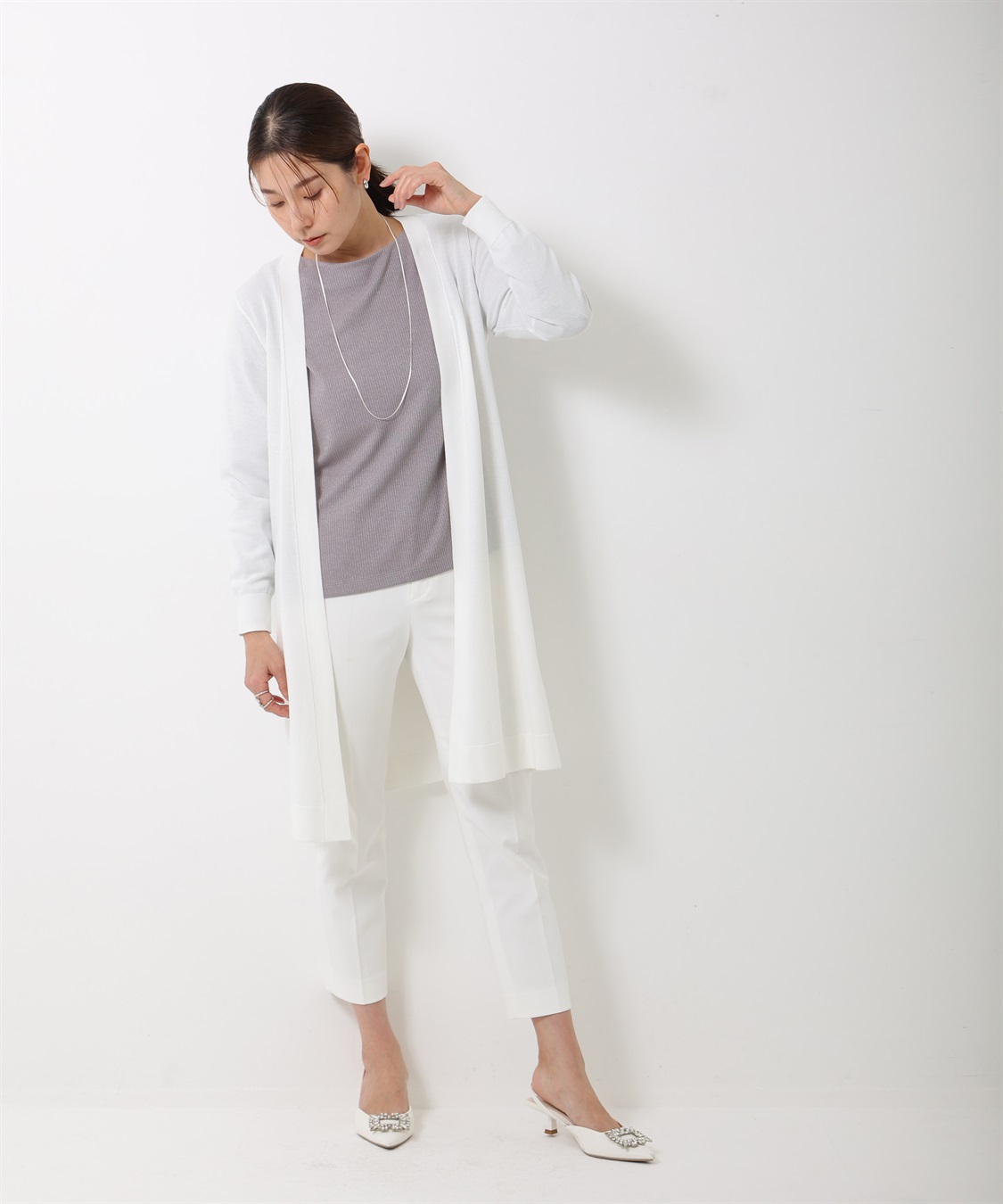 着流しロングトッパー ONE'S TRUE｜クロスプラス公式通販サイト