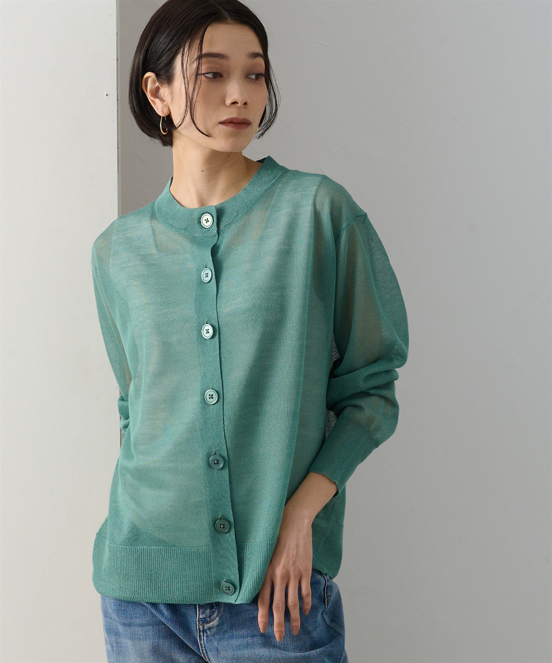 ONE‘S TRUE シアーニットカーデ_variation_3