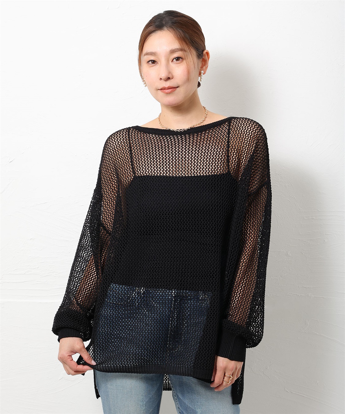 ONE‘S TRUE メッシュ編みニットプルオーバー_variation_2