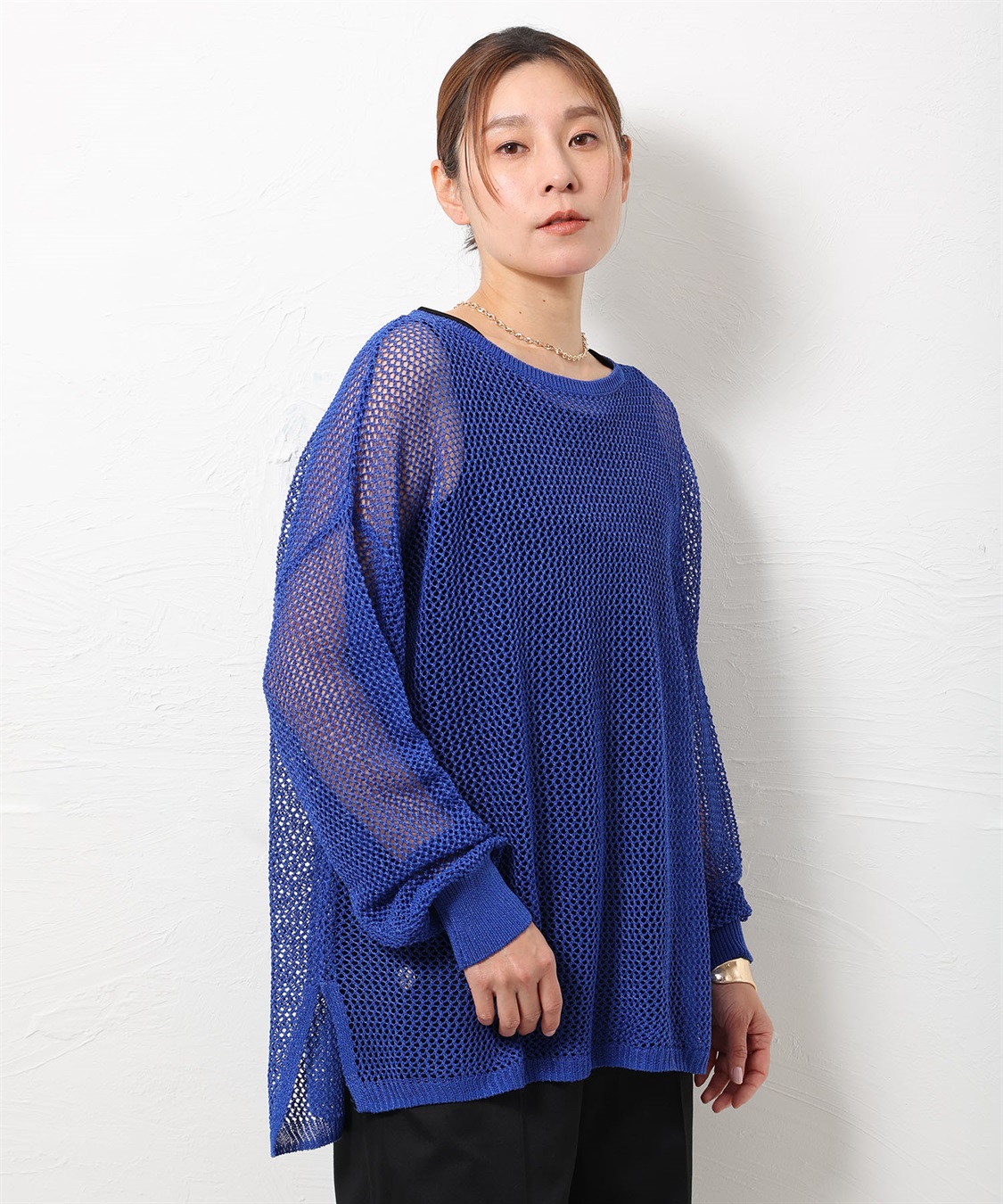ONE‘S TRUE メッシュ編みニットプルオーバー_variation_3