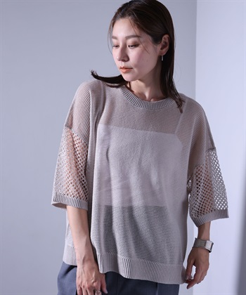 ONE‘S TRUE 半袖ニットプルオーバー_variationthumb_1