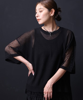 ONE‘S TRUE 半袖ニットプルオーバー_variationthumb_2