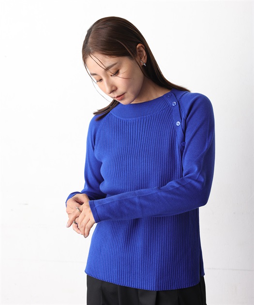 DAMACollection　ダーマ　ゆったりプルオーバー　青　9号 DAMA collection Premium 売れ筋ランキング トップス｜通販