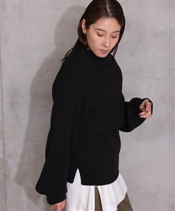 ONE‘S TRUE 2WAYハイネックニットプルオーバー_variationthumb_1