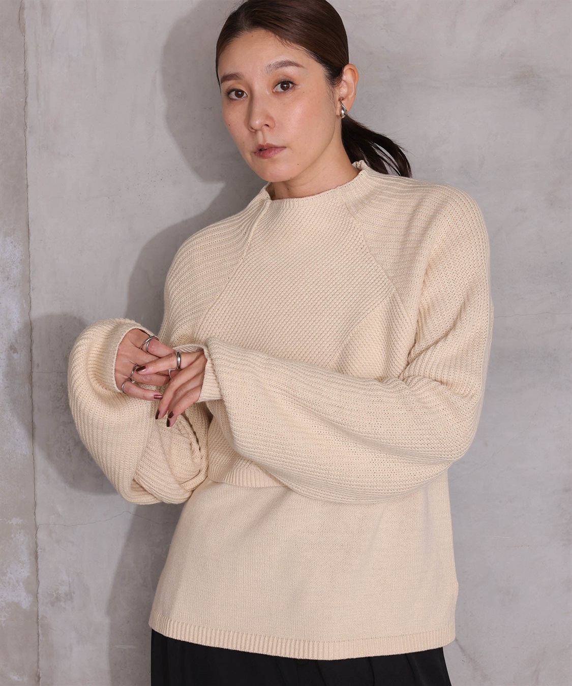 ONE‘S TRUE 2WAYハイネックニットプルオーバー_variation_2