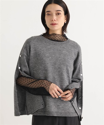 ONE‘S TRUE オープンスリーブニットプルオーバー_variationthumb_1