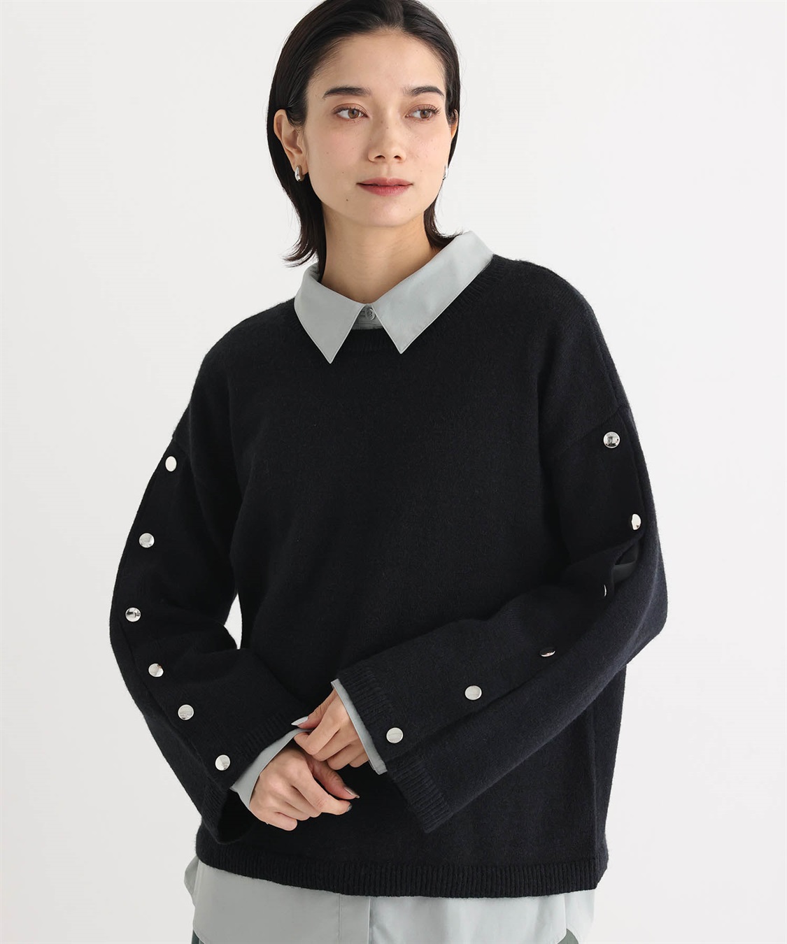 ONE‘S TRUE オープンスリーブニットプルオーバー_variation_2