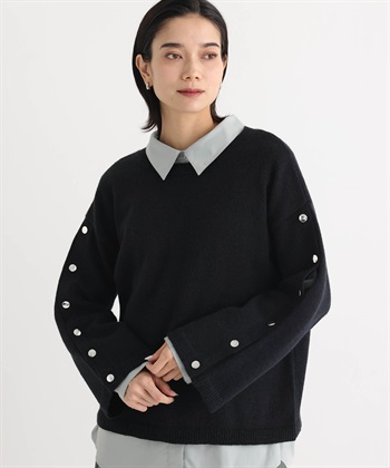 ONE‘S TRUE オープンスリーブニットプルオーバー_variationthumb_2