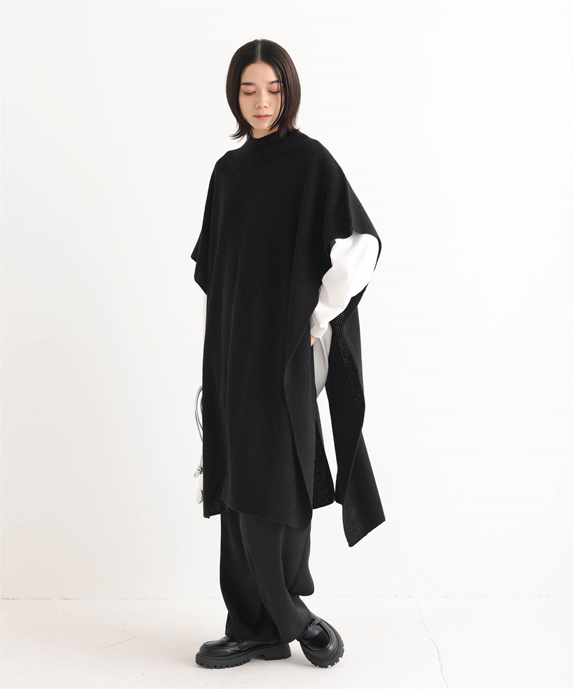 ONE‘S TRUE ハイネックロングニットベスト_variation_1