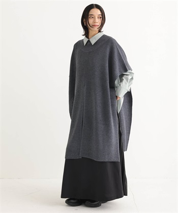 ONE‘S TRUE ハイネックロングニットベスト_variationthumb_2