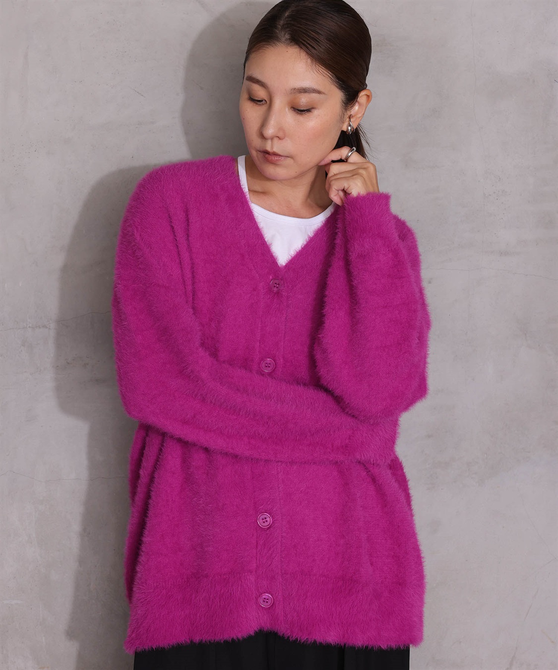 ONE‘S TRUE フェザーニットカーディガン_variation_2