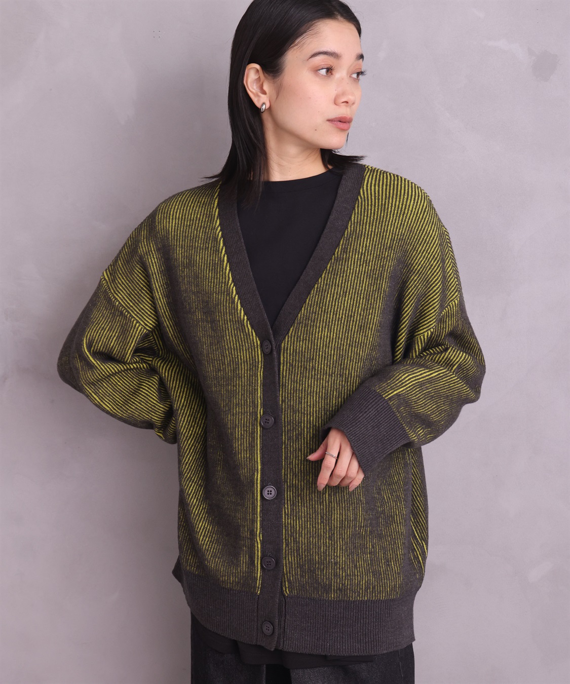 ONE‘S TRUE リブニットカーデ_variation_1