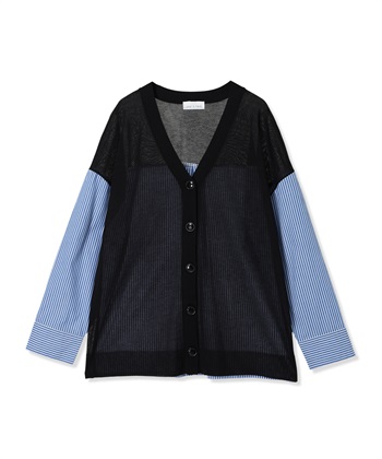 ドッキングカーディガン(ブルー-M)