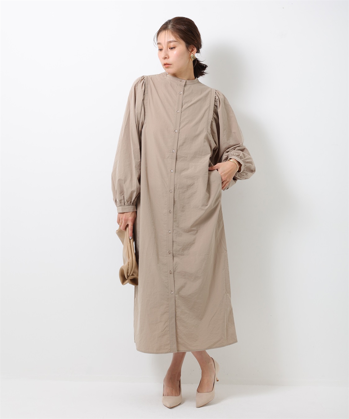 ONE‘S TRUE 袖ボリュームワンピース_variation_2