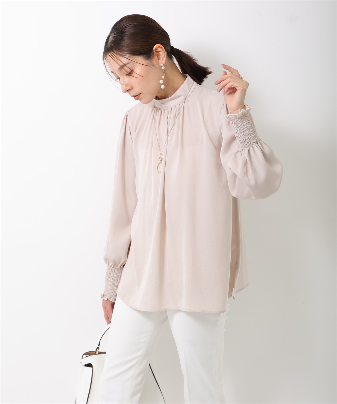 ONE‘S TRUE シャーリングブラウス_variation_1