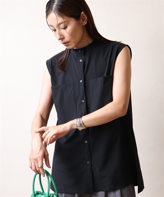 ONE‘S TRUE スリーブレスシャツチュニック