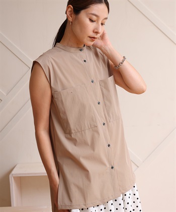 ONE‘S TRUE スリーブレスシャツチュニック_variationthumb_2