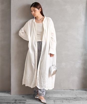 ONE‘S TRUE 裾スカラップ刺しゅうワンピース_variationthumb_2