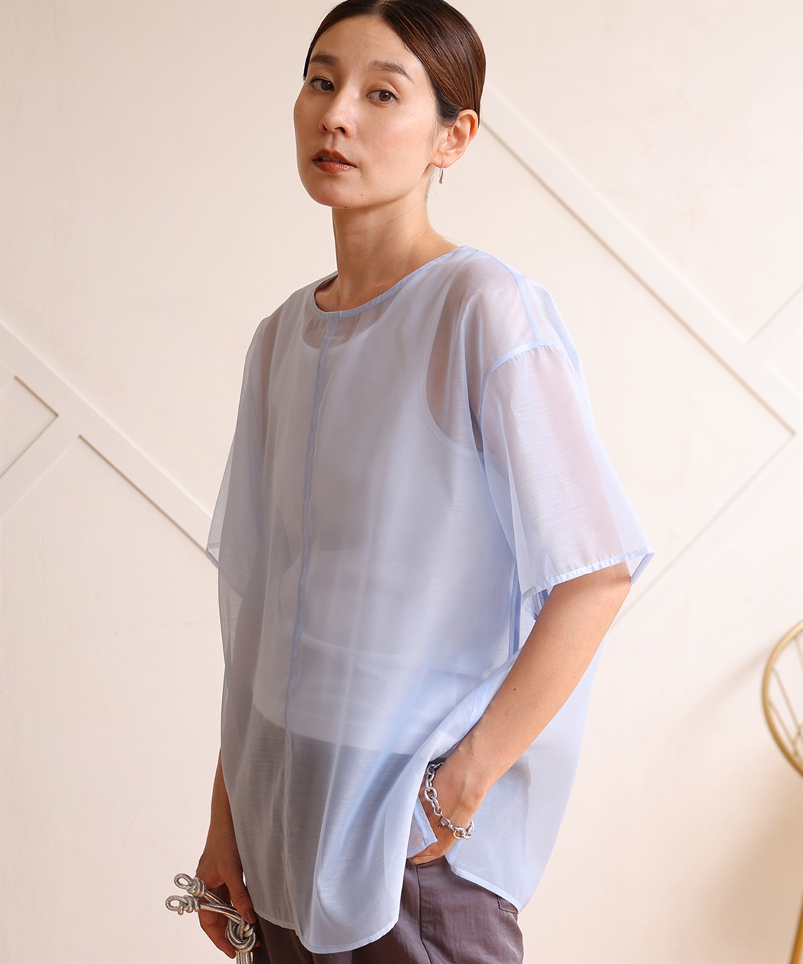 ONE‘S TRUE ハーフスリーブブラウス_variation_3