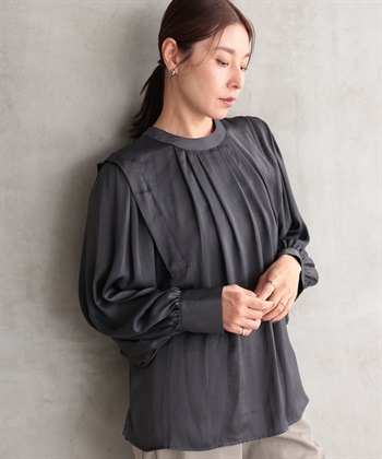 ONE‘S TRUE ２WAYタックショルダーブラウス_variationthumb_2